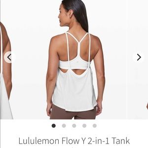 lululemon flow y 2-in-1 tank